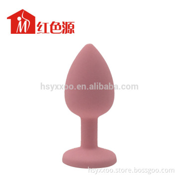 Colorful Diamond soft silicone Butt Plug Insert Stopper for sex love games Unisex Sex Toys